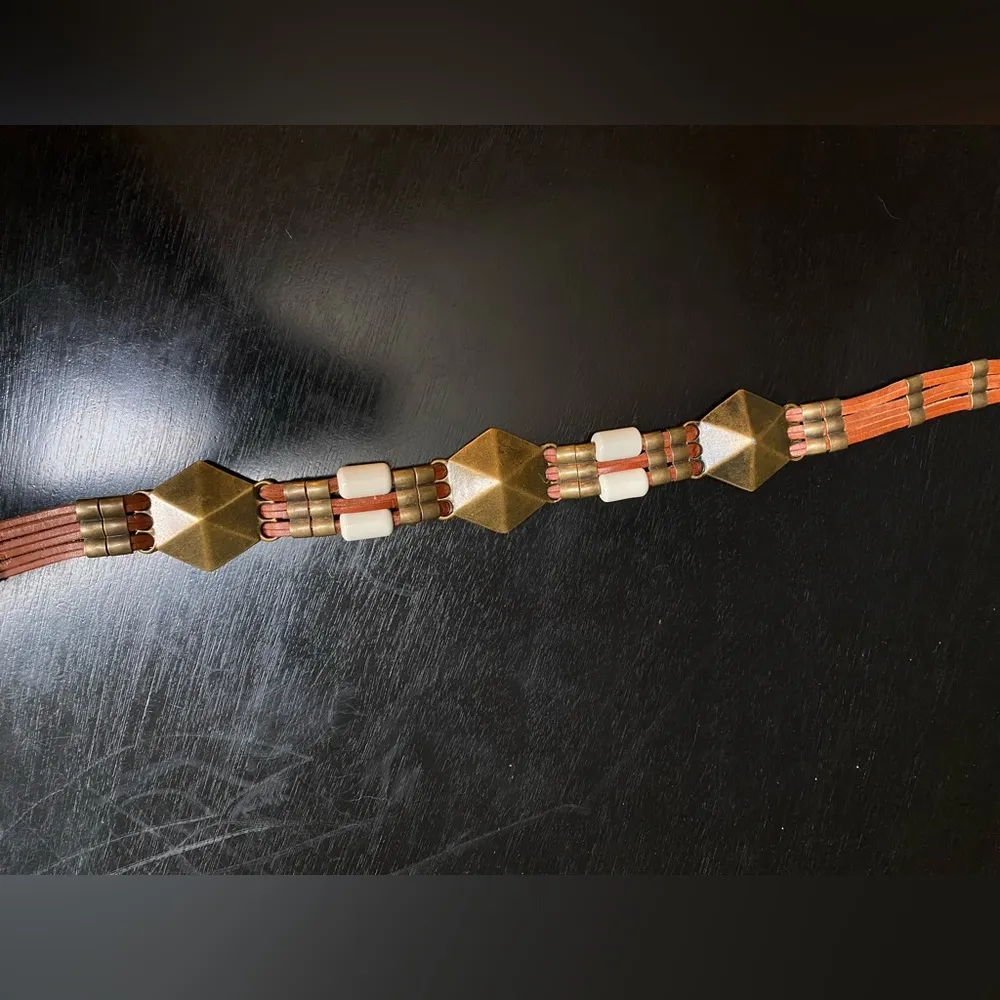 vintage western chunky belt Brown - Image 3