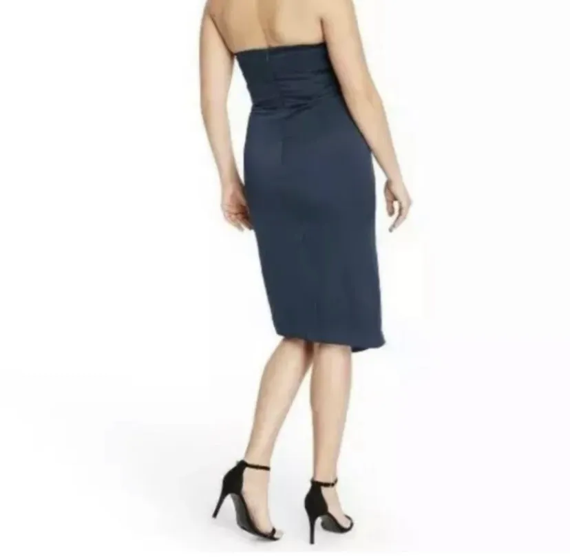 Cushnie X Target strapless asymmetrical ruched dress 14 NWT - Image 2