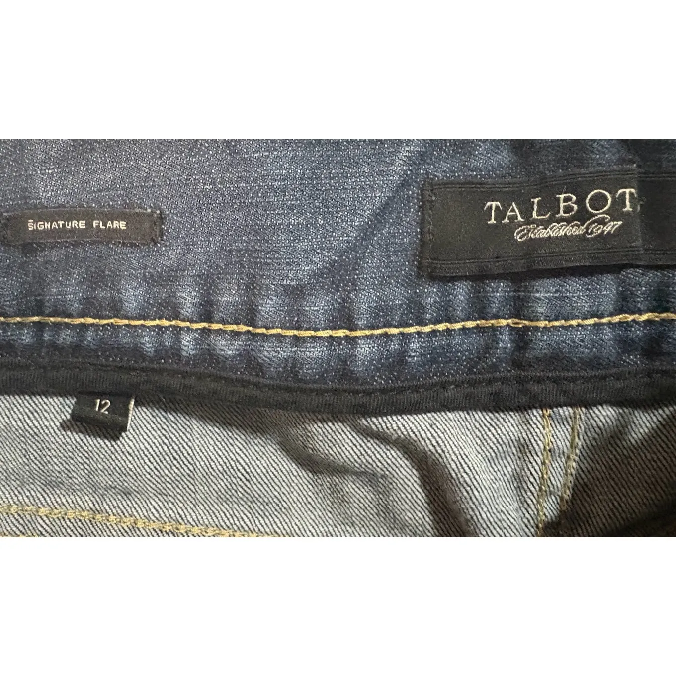 Talbots Signature Flare Jeans Size 12 - Image 5