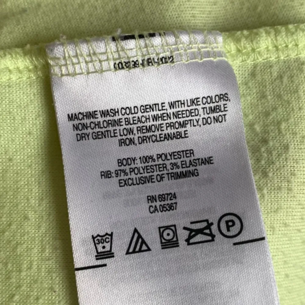 Columbia Neon Yellow Fleece Quarter Zip Long Sleeve Pullover - Image 4