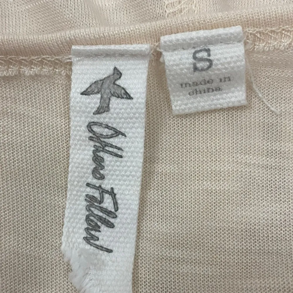 Ethereal Fairy Dainty Ivory Cream Ruffle Lace Tunic Top Small Layering Neutral - Image 4