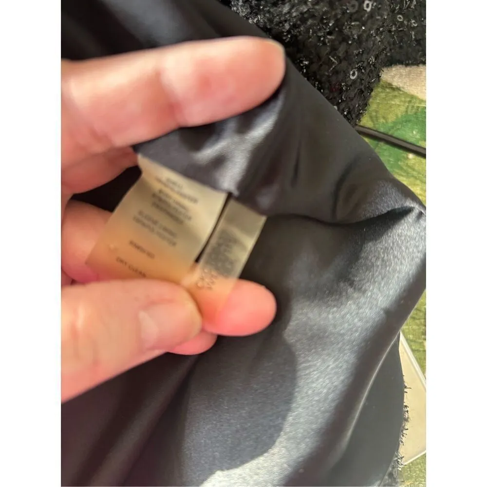 Calvin Klein Black Sequin Blazer Women’s Plus Size 24W Jacket - Image 4