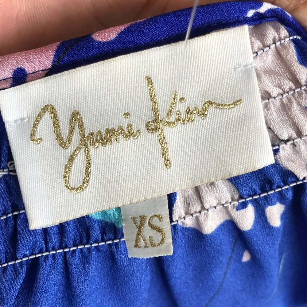 YUMI KIM | Floral Smocked Neck Button Down Blouse - Image 14