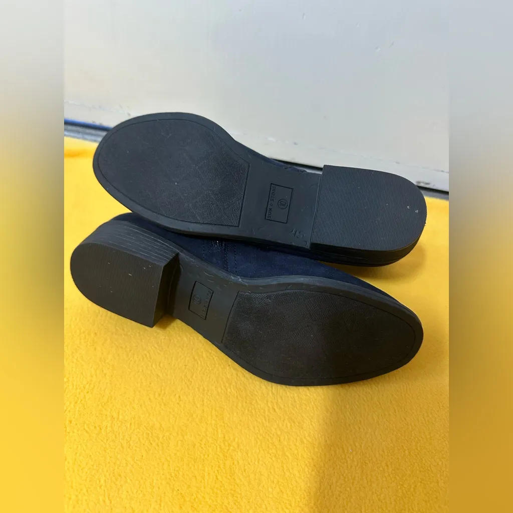 Sun + Stone women Navy Ankle Boots Blue Size 10 - Image 6