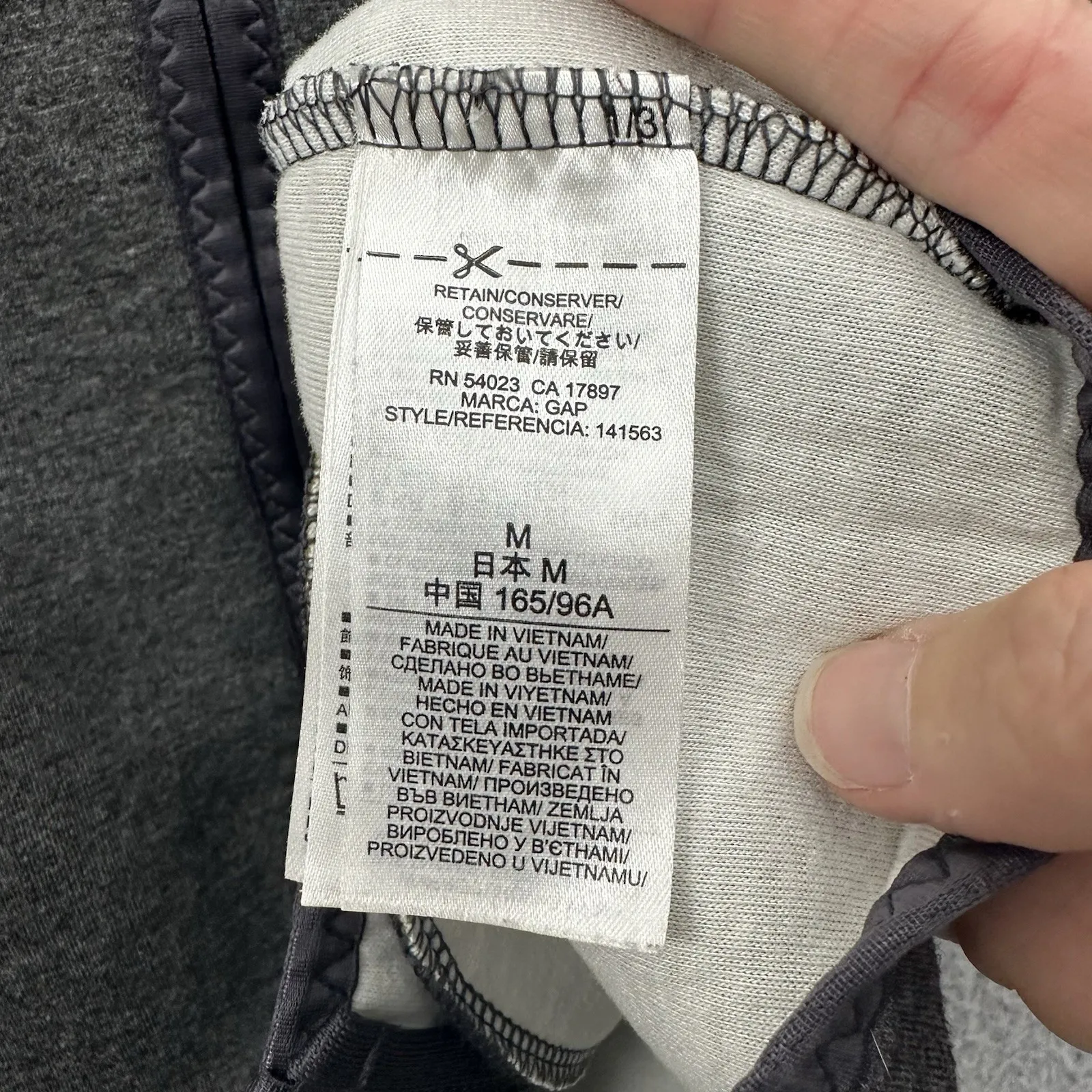 GapFit Scuba Bomber Full‎ Zip Up Jacket Athletic Lightweight Gray Women's Medium - Image 5