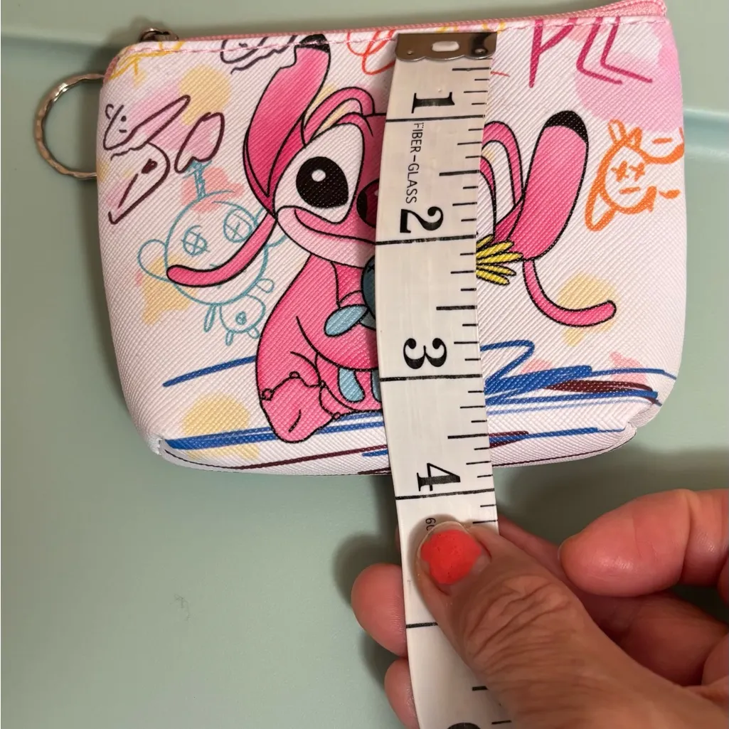 Disney Lilo & Stitch and Angel Coin Purse zippered pouch card holder set of 2 - Image 4