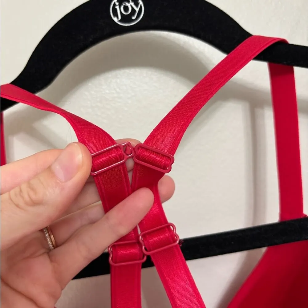 Chantelle Basic Invisible Smooth Support T-Shirt Bra in Red - Size 30 DDDD - Image 3