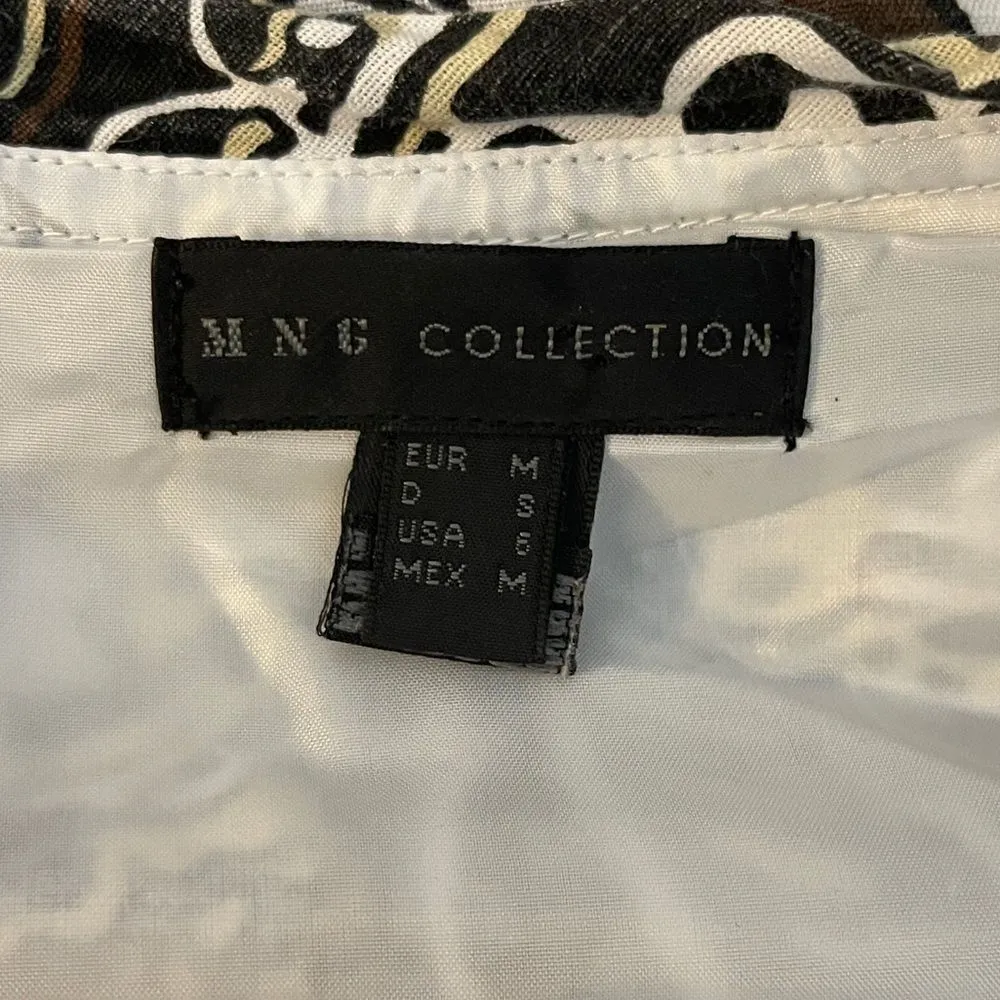 MNG Collection Linen Blend Dress - Image 8
