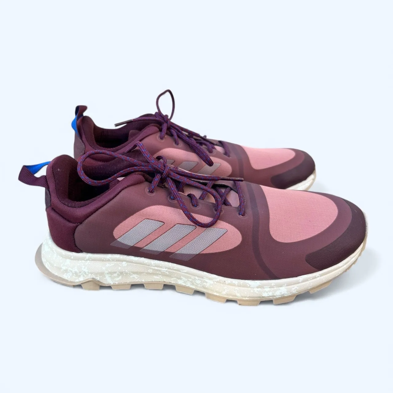 Adidas Response Trail X Running Shoes Sneakers Maroon Raw Pink Linen Women's 9.5 - Image 8