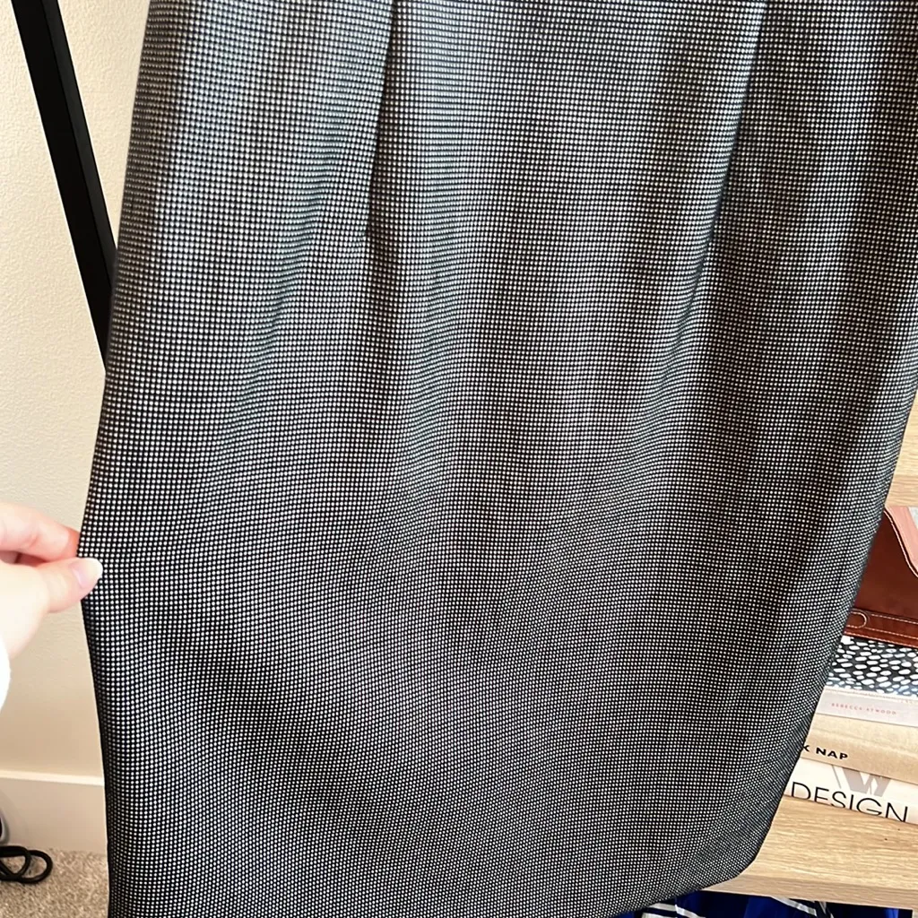 Hugo Boss Delasana Virgin Wool Lined Jacquard Sleeveless Fitted Career Dress, 6 - Image 5