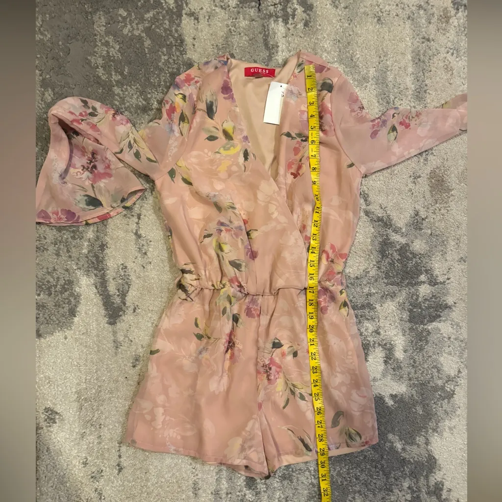 NWT Guess Blush Floral Romper - Image 5