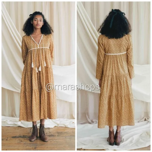 Christy Dawn The Paloma Dress Biscotti Cosmos Floral  - Image 2