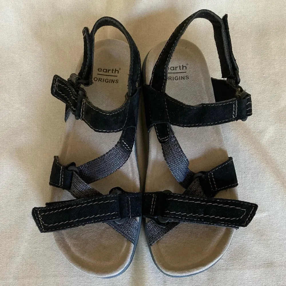 NWOT  Black Savoy Slade Leather Sport Sandals - Image 5