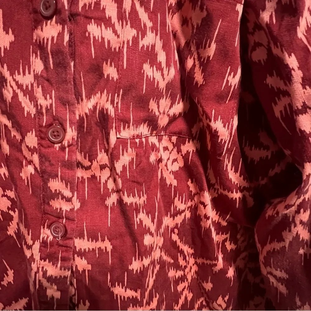 Knox Rose Deep Hibiscus High Low Blouse , New with Tags - Image 8