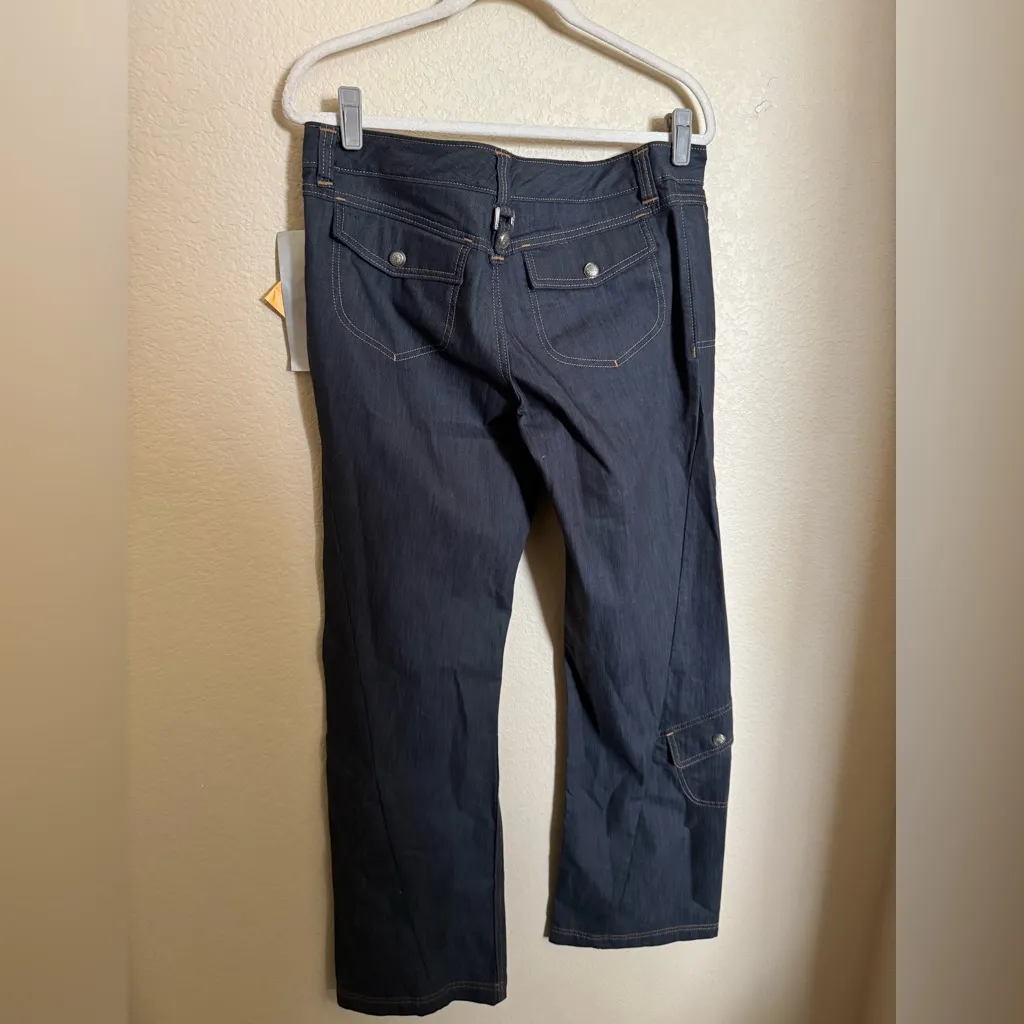Athleta‎ Outdoor Utility Denim Pants Sz 14 Dark Wash Gorpcore Hiking Relaxed NEW - Image 7