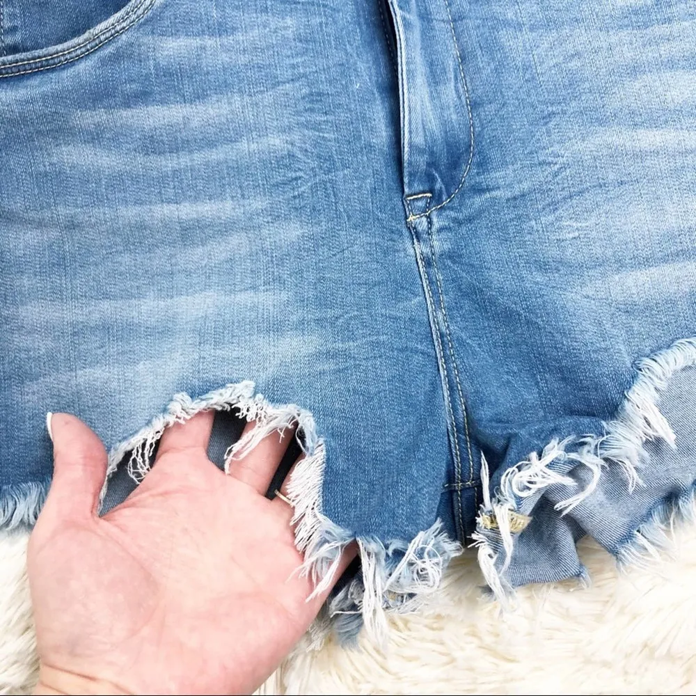 NWT BLANKNYC Denim Puppy Love Denim Wedge Shorts Size 24 - Image 11