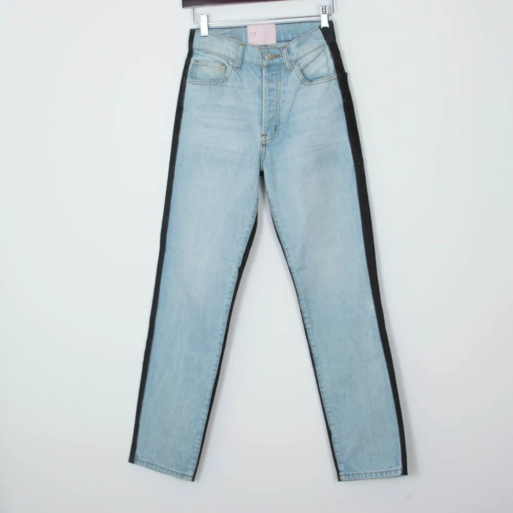 Revice Ex Boyfriend High Rise‎ Denim Jeans Two Tone Harlow Wash Womens Size 23 - Image 2
