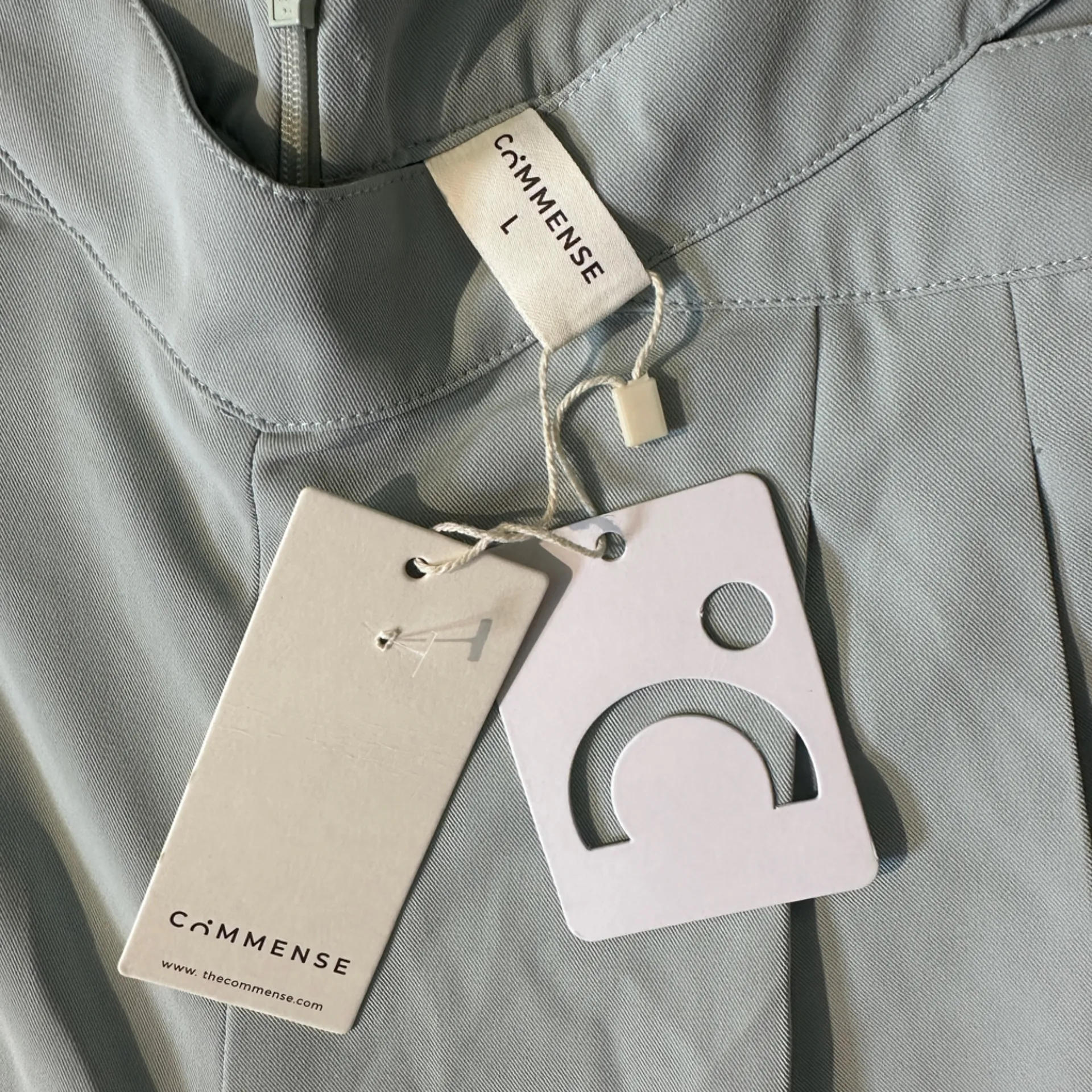 Commense Gray Dress Pants Size L Waist Cut - Image 5