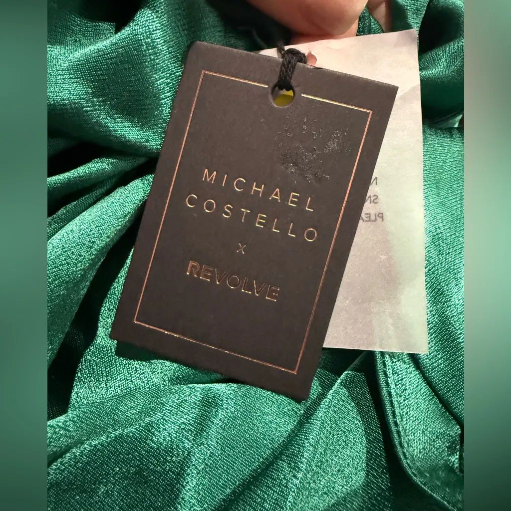 NWT Michael Costello Revolve Heather
Maxi Gown Dress Green Sz Small $328‎ - Image 7