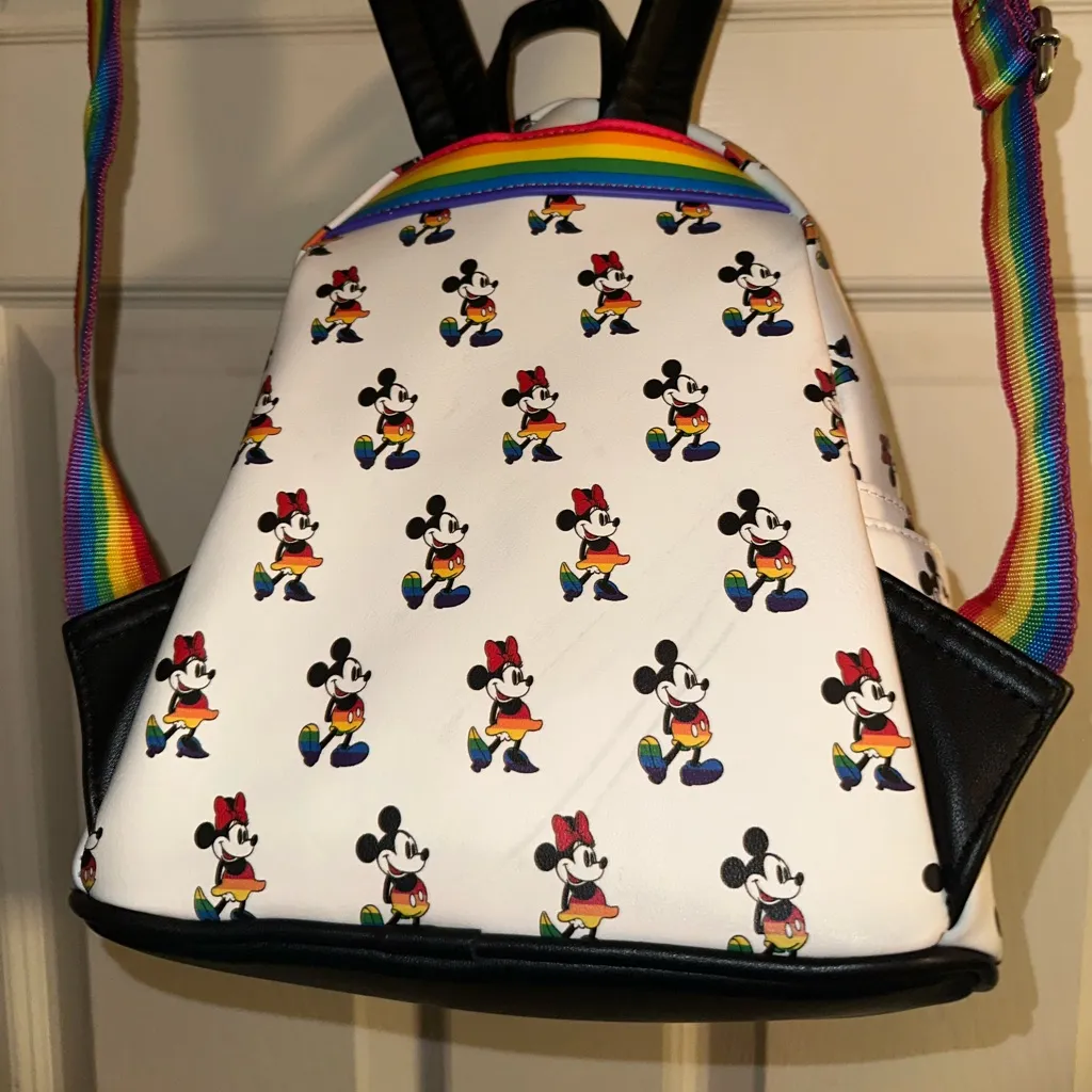 Disney Loungefly Rainbow Mickey Pride Backpack - Image 3