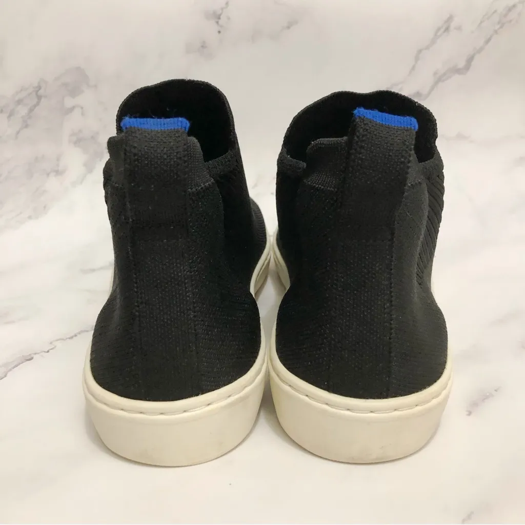 Rothy's Chelsea Women’s Slip On Sneakers High Top Ankle Boots Booties Black 8.5 - Image 4