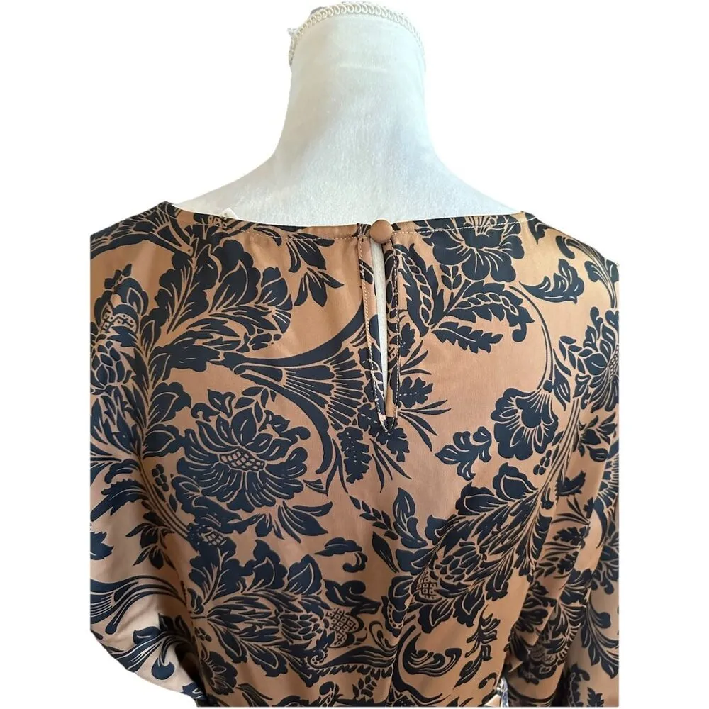 Soft Surroundings Two Piece Skirt Set Sz L Floral Damask Print Boho Whimsigoth - Image 5