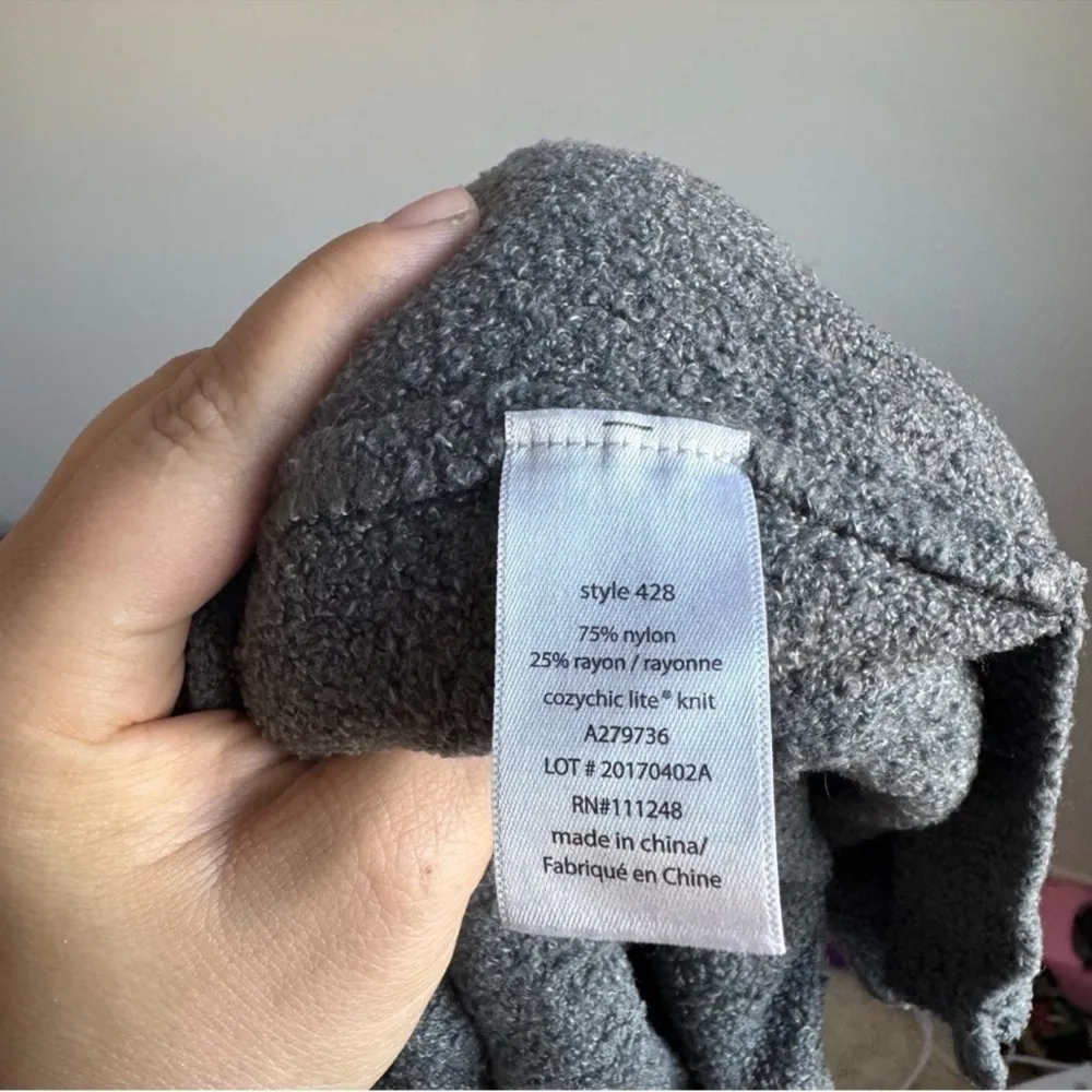 Barefoot Dreams 428 CozyChic Lite Essential Long Cardigan Shawl Collar Size:‎ XS - Image 8