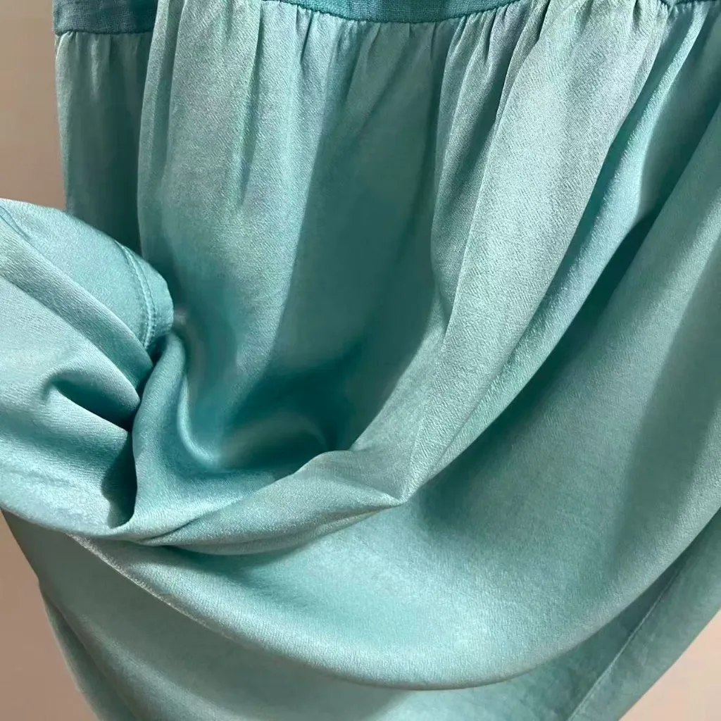 NWOT JOHNNY WAS Collection Blue Sleeveless knee-Length Dress Sz S - Image 9