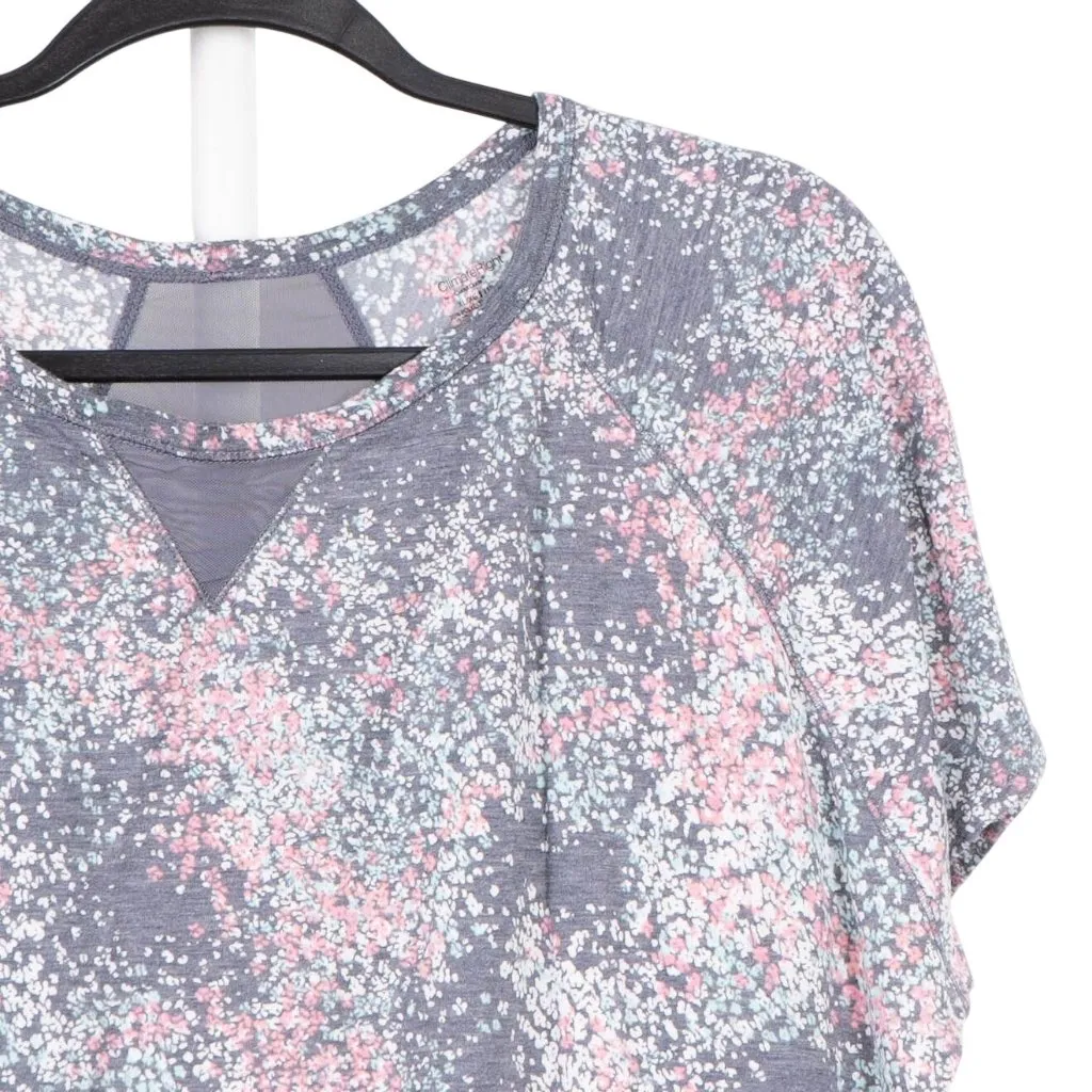 ClimateRight CuddlDuds XL 18 20 Womens Pajamas Set Gray Pink Capris Shirt Vented - Image 3