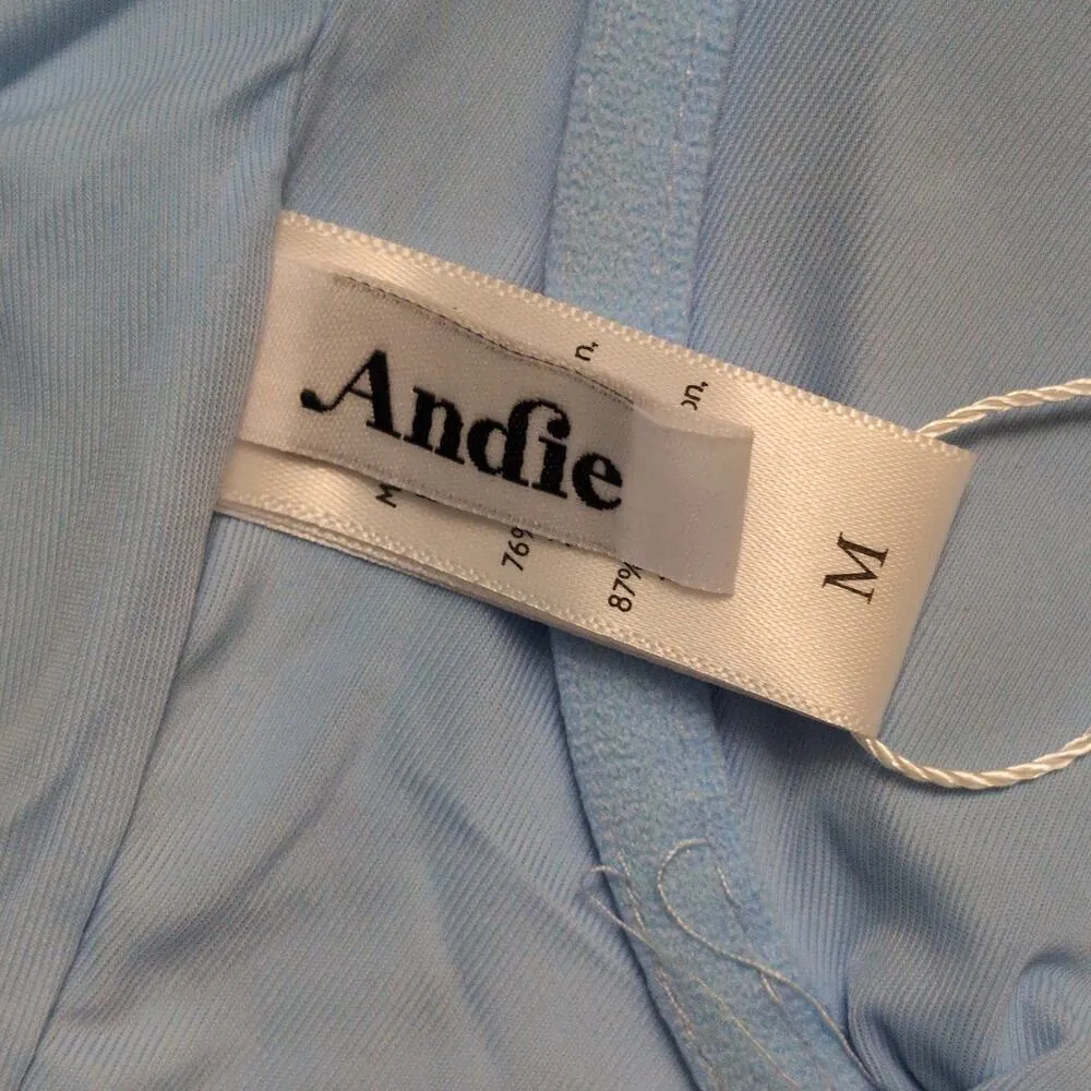 Andie Baia One Piece Blue Floral Swimwear Bathing Suit Adjustable Size M New - Image 8