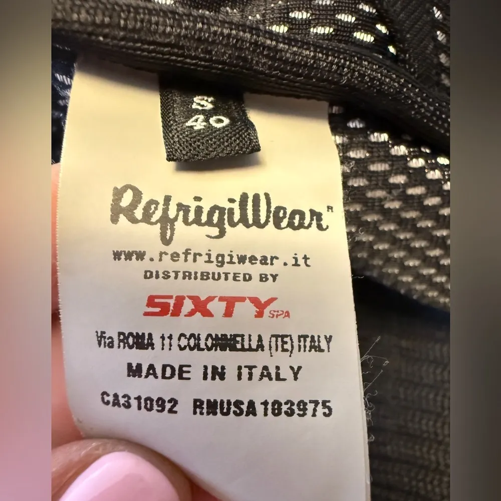 SIXTY SPA MISS SIXTY REFRIGIWEAR MADE IN ITALY BOMBER Small VINTAGE Y2K Black - Image 8