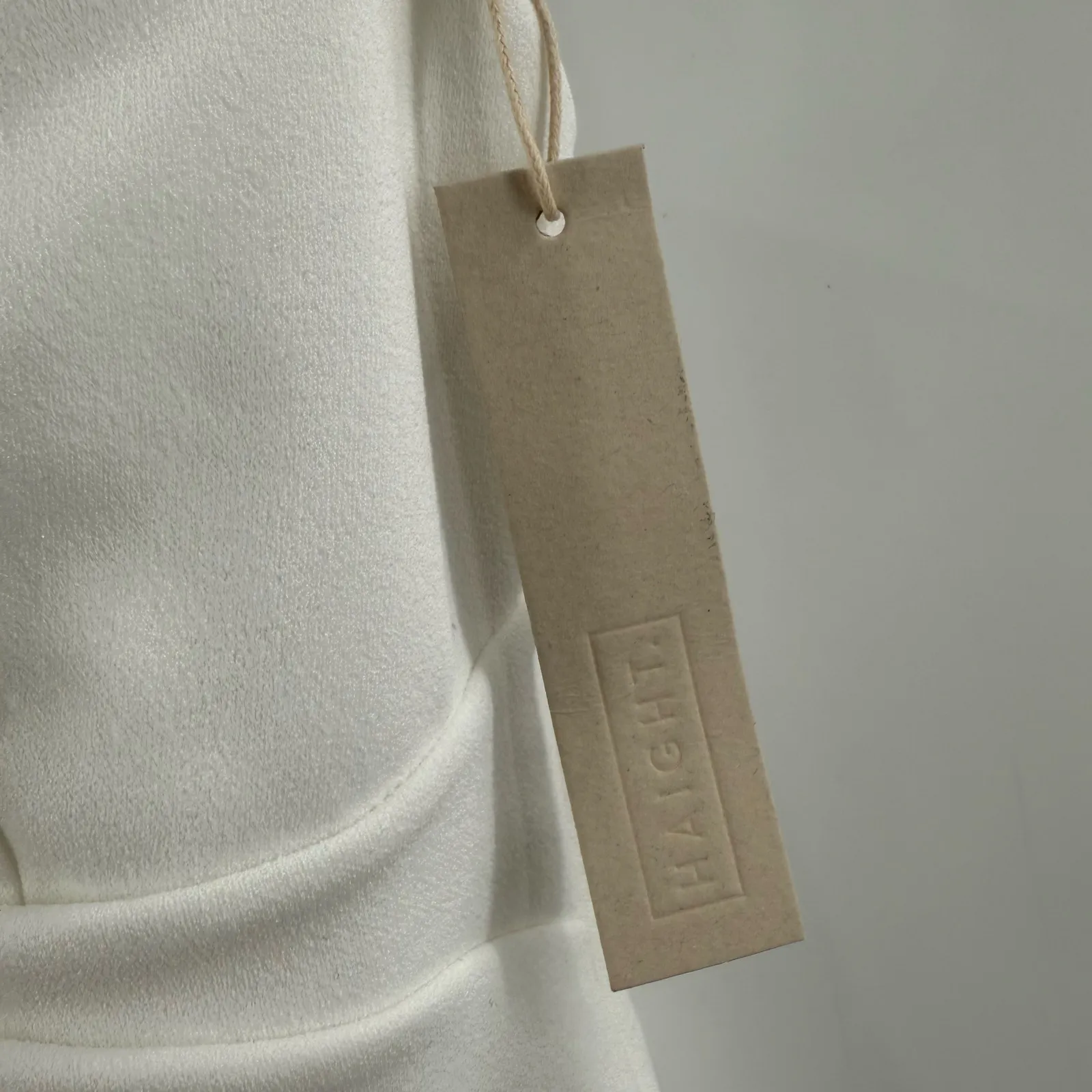 HAIGHT Swimsuit Size Medium Crepe Jen One Piece Sweetheart Off White NWT Swim - Image 10