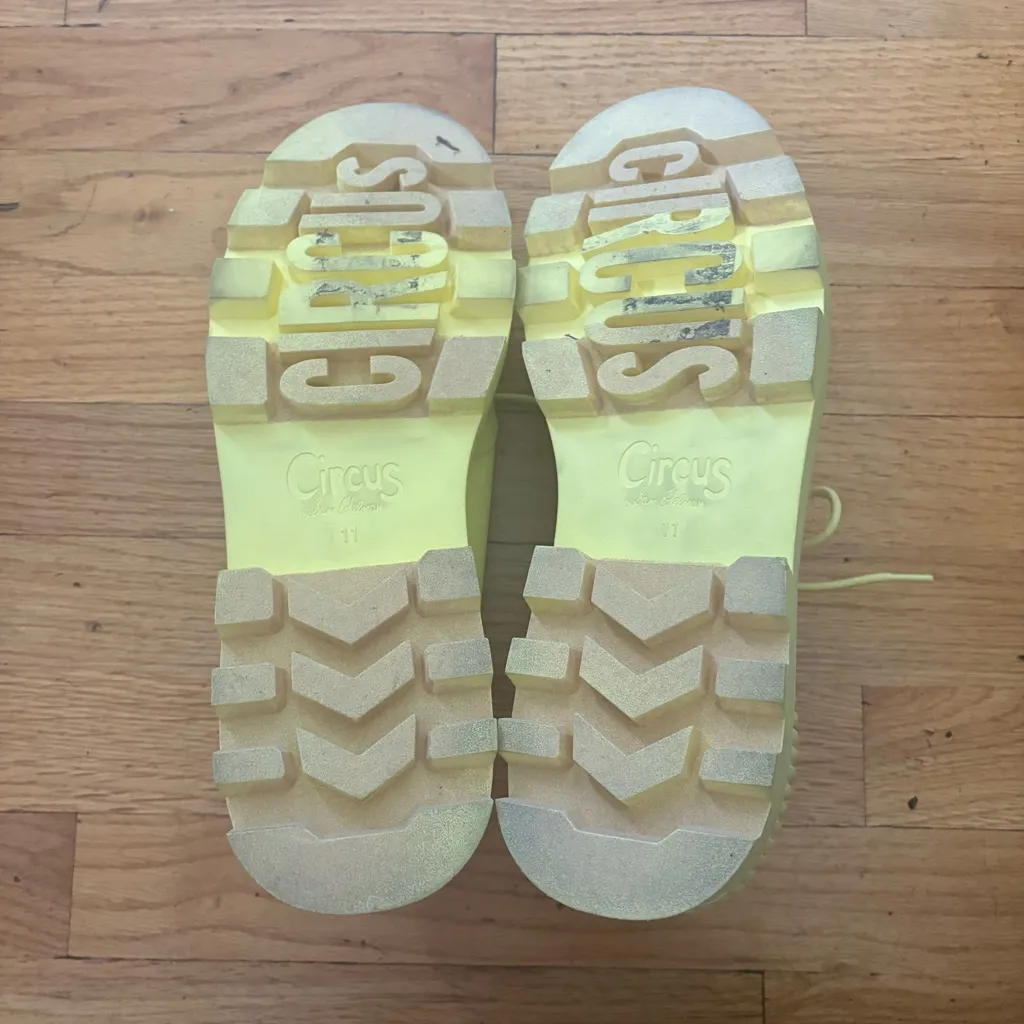 Sam Edelman Yellow Lugged Sole Shoes Size 11 - Image 4