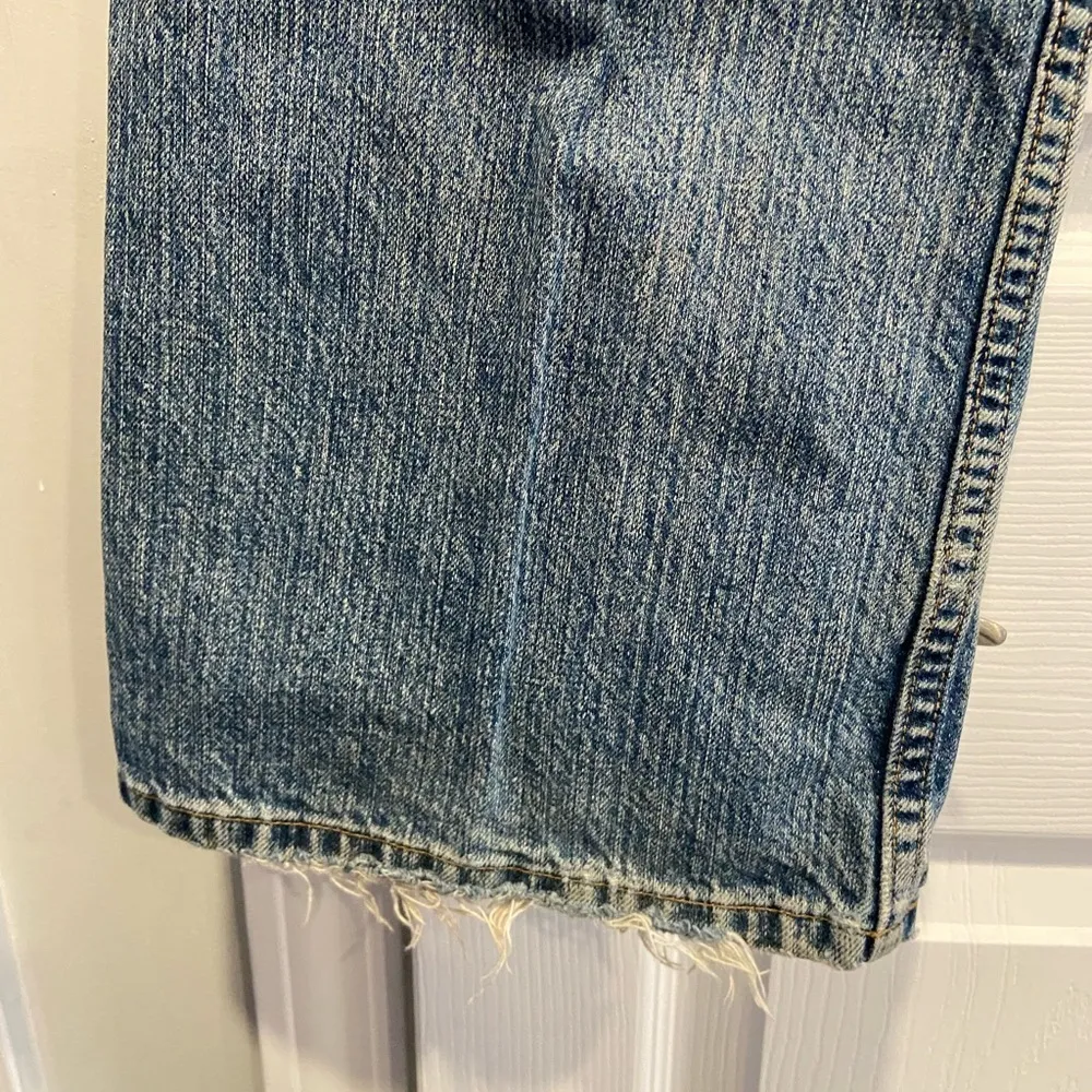 VTG L.L. Bean Size 12 T Boot Cut Cotton Denim Jeans Worn Distressed Med Wash Blue - Image 11