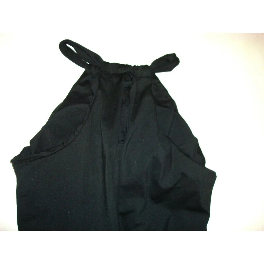 New Womens NWT PrAna XS Black Montezuma Dress Bra Tank Wicking Halter Dro Waist - Image 5