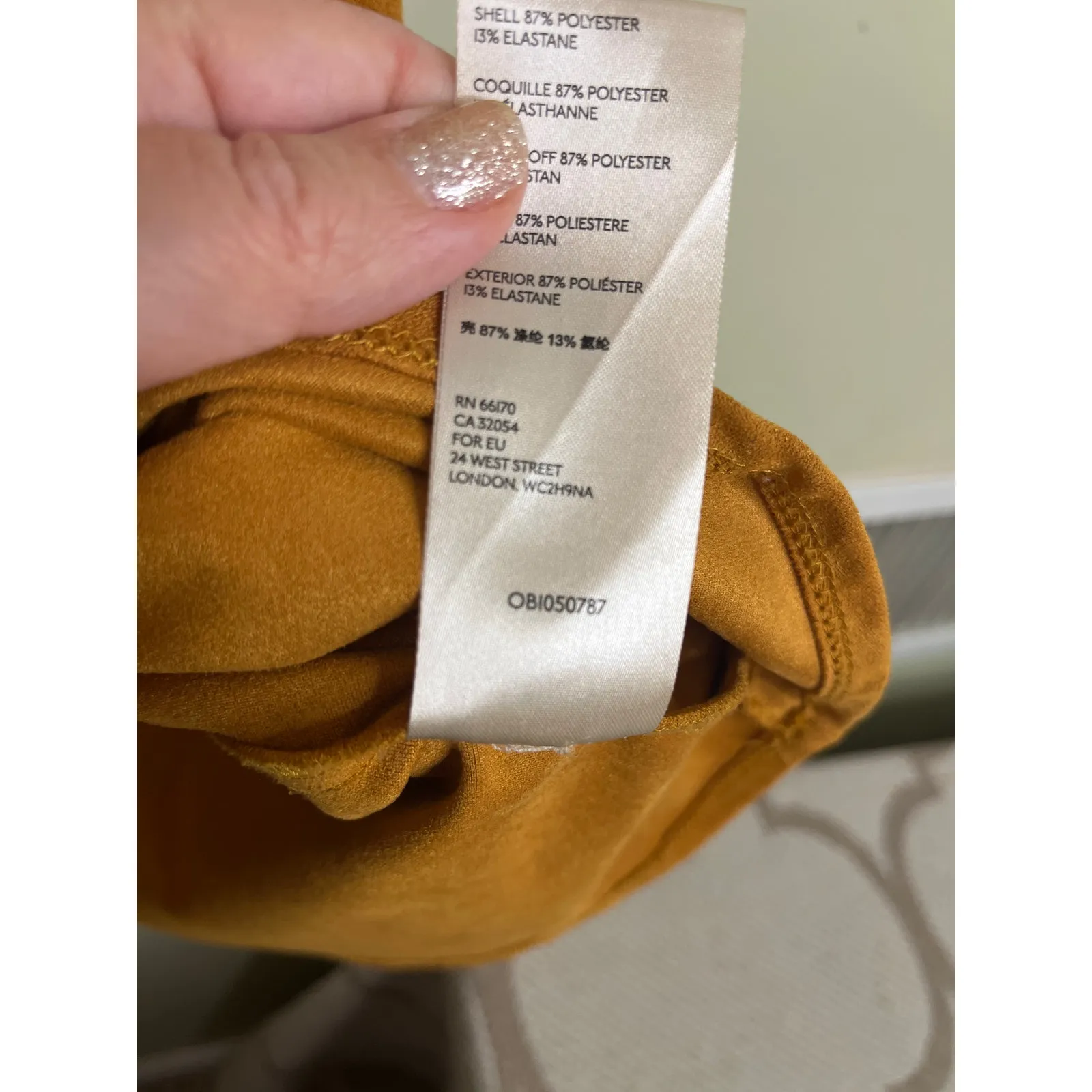 Anthropologie Maeve Cosima Flouce Faux Suede Midi High Low skirt, size 14 - Image 8