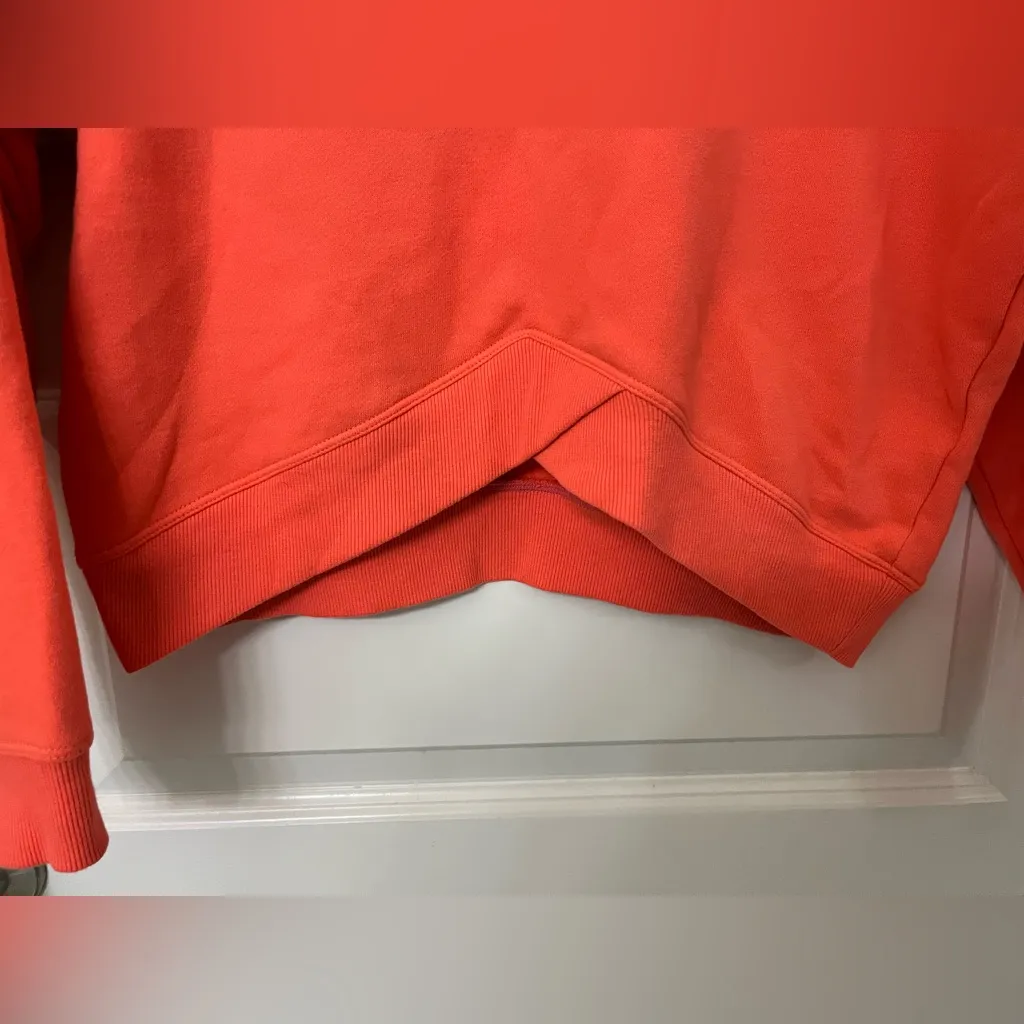 Calvin Klein Performance Vibrant Orange Crop Top Sweatshirt Size S - Image 2