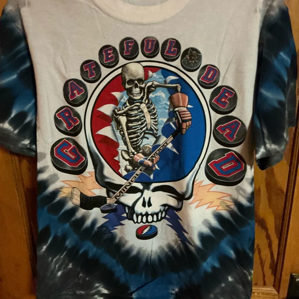 Grateful Dead New York rangers tie dye t shirt - Image 6