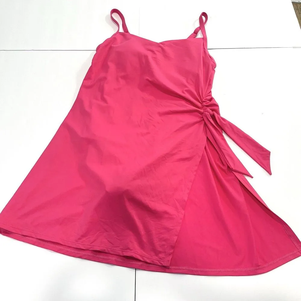 NWT Lands' End‎ Hot Pink One Piece Sweetheart Swim Dress Skirt Swimsuit Size 6 - Image 8