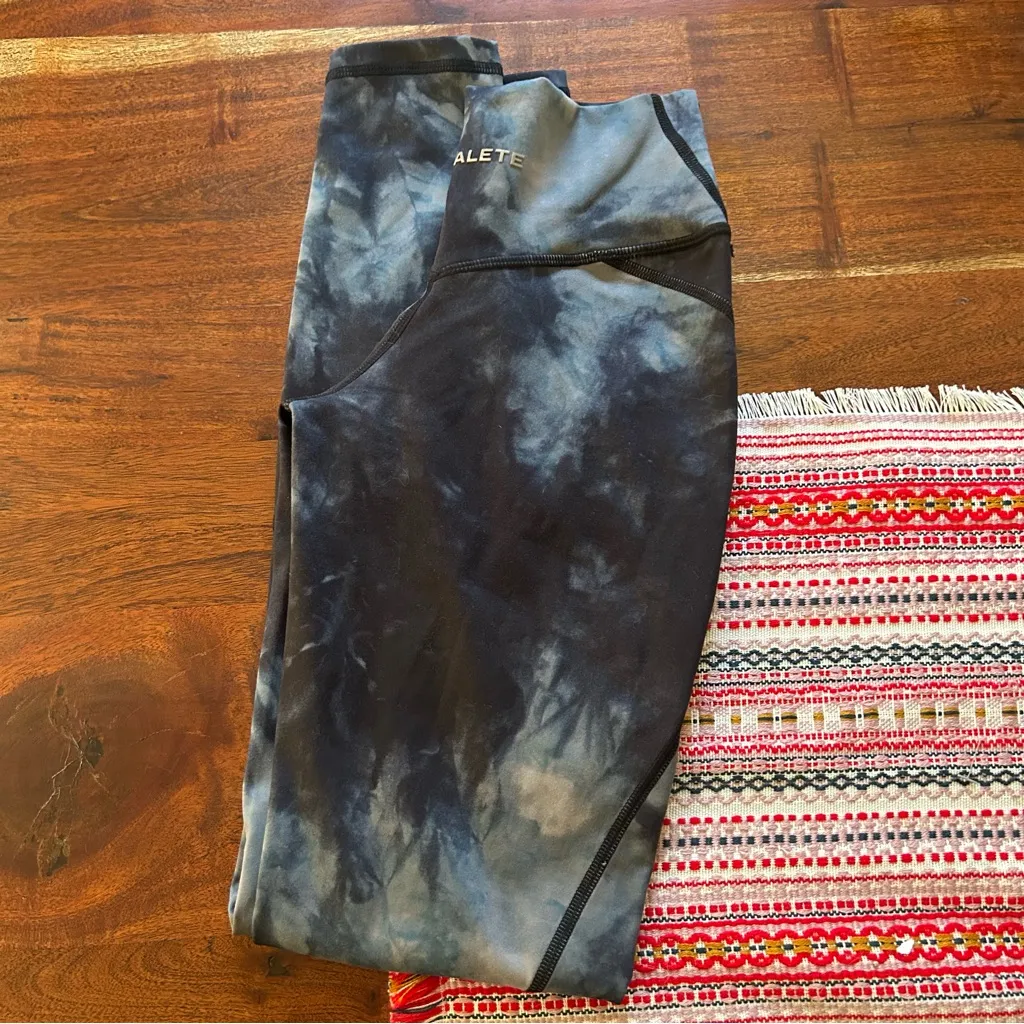 Alphalete Crossover Tie Dye Surface Power Leggings Activewear Workout Size XS‎ - Image 4