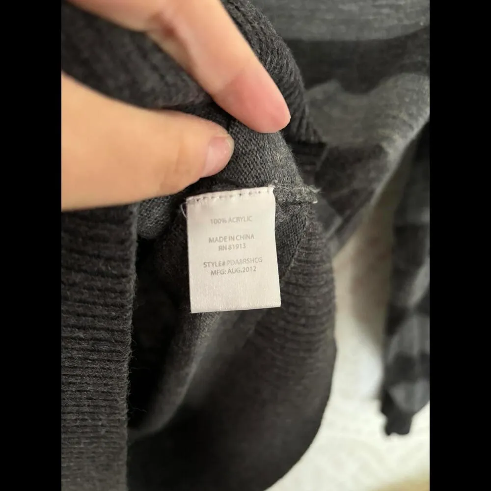 EUC Stylish Paper Denim & Cloth Striped Hoodie - Size S - Image 5