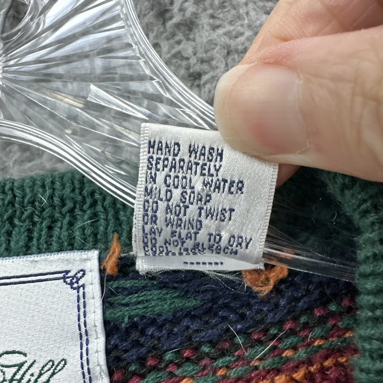 Vintage Chandler Hill Sweater Vest Fair Isle Cottagecore Folk Retro Women Large - Image 4