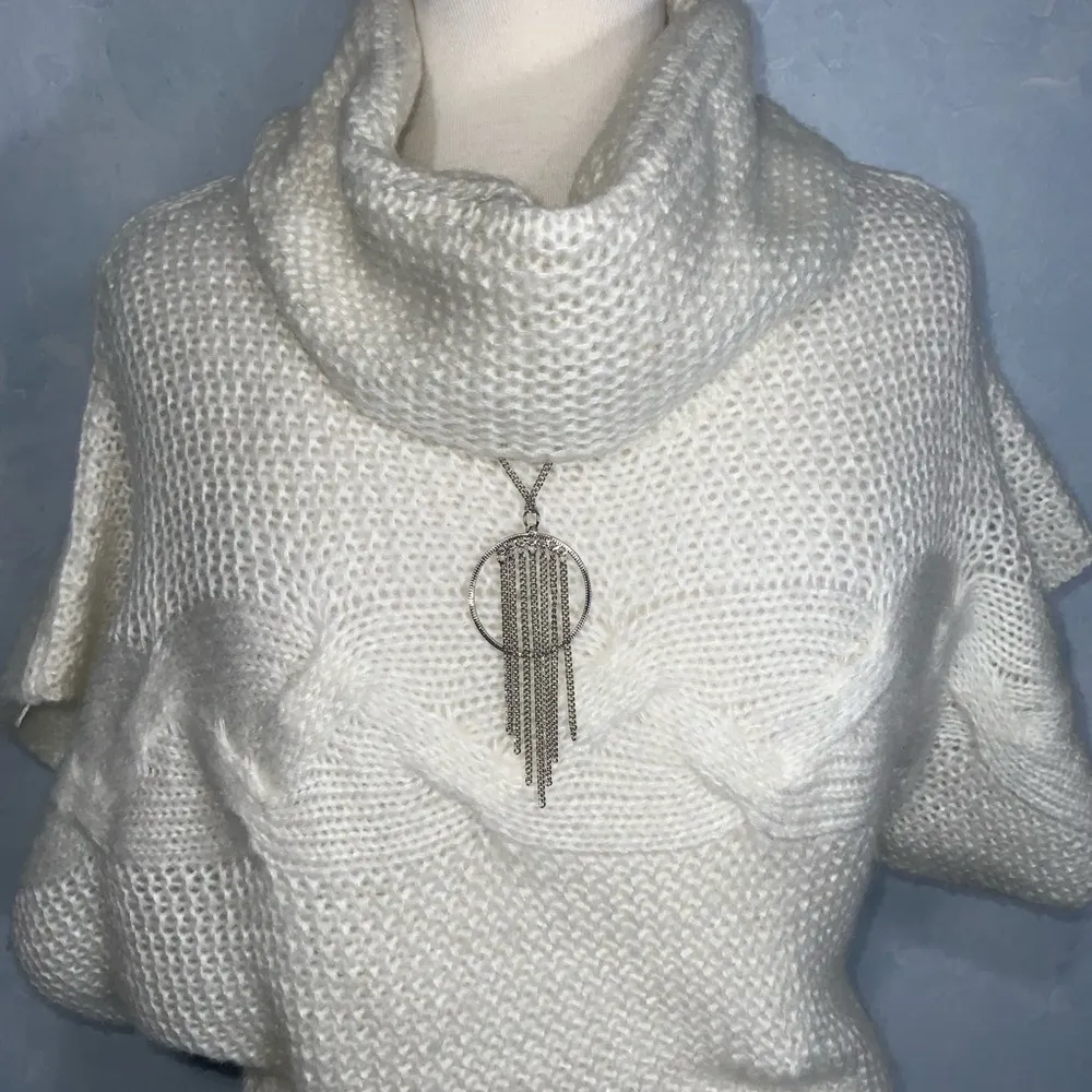 2 ~ Silver Geometric Long Necklaces - Image 4