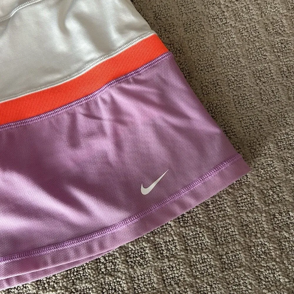 Nike Skort Womens Size XL Tennis Golf Pickleball White Purple Skirt - Image 2