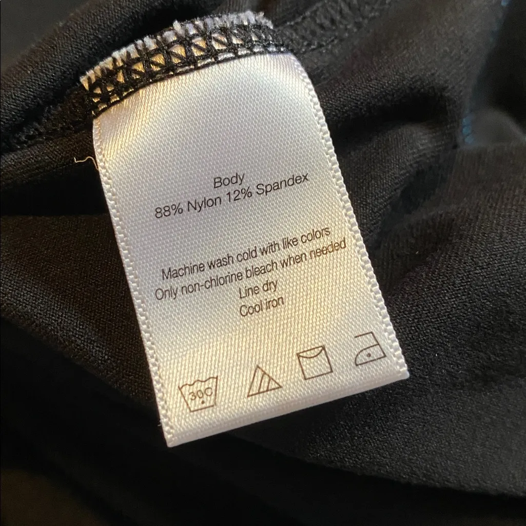 ALO Yoga Black Leggings with Blue Waistband - Image 7