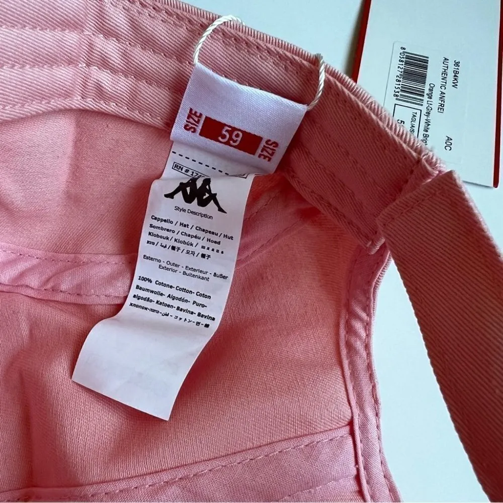 KAPPA Authentic Anfrei Pink 361B4KW-A0C Hat NWT - Image 3