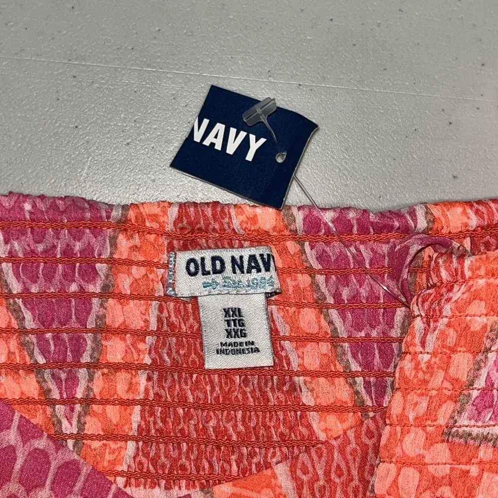 Old Navy NWT Size XXL Geometric Print Empire Waist Cami Tank Top Dress - Image 5