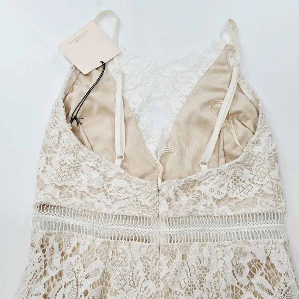 Superdown Remi Lace Mini Dress in White XXS - Image 10