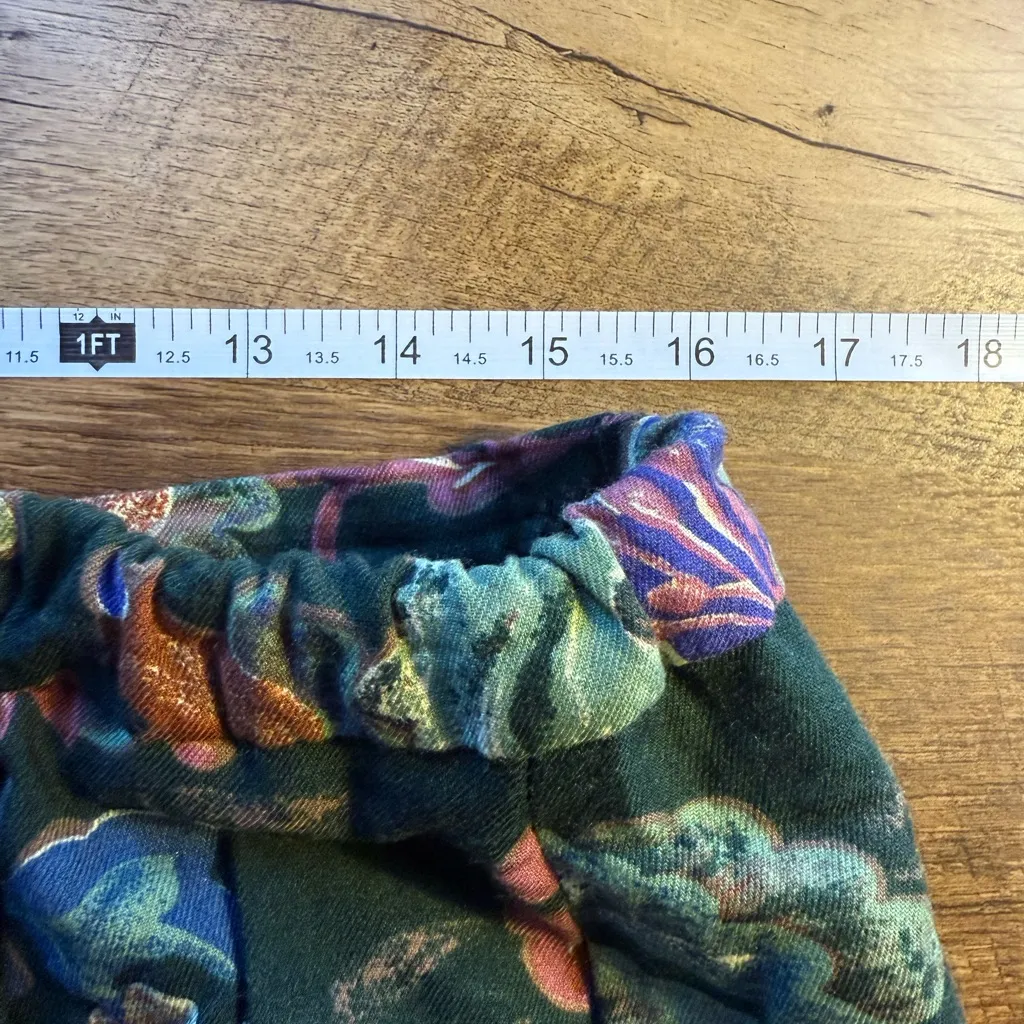 Vintage 90s USA ORVIS  Women's Floral Pleated Skirt Autumn Shades Size 10/12 - Image 7