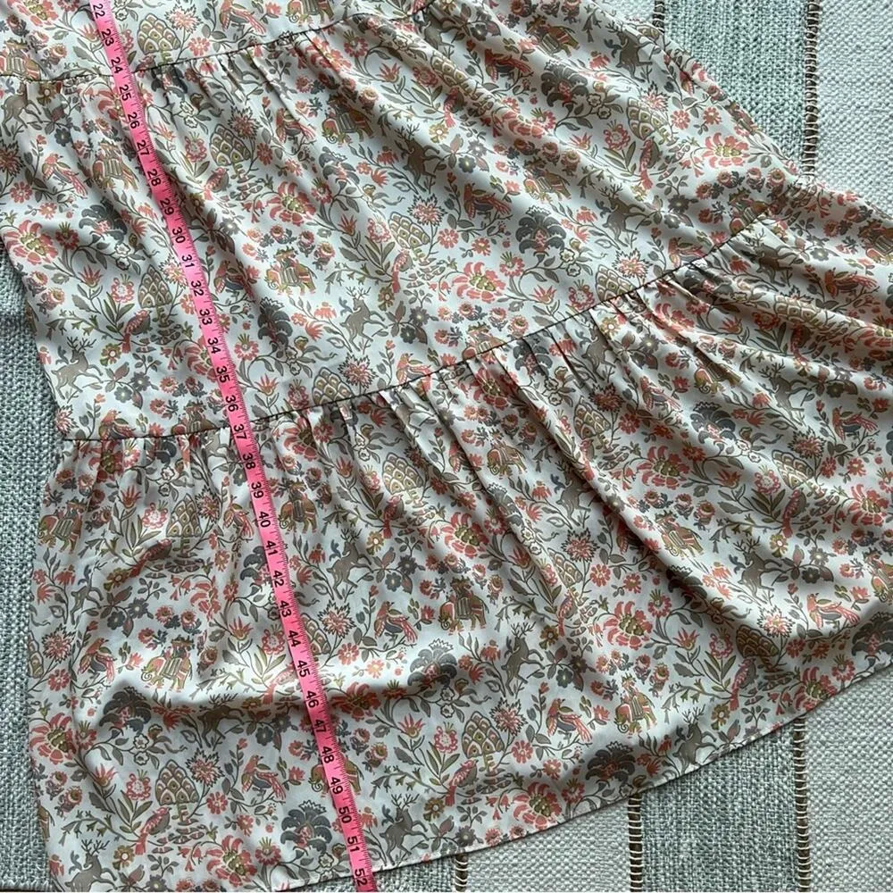 Tuckernuck The Ginger Floral Short Flutter Sleeves Maxi Dress Women’s Size XS - Image 6